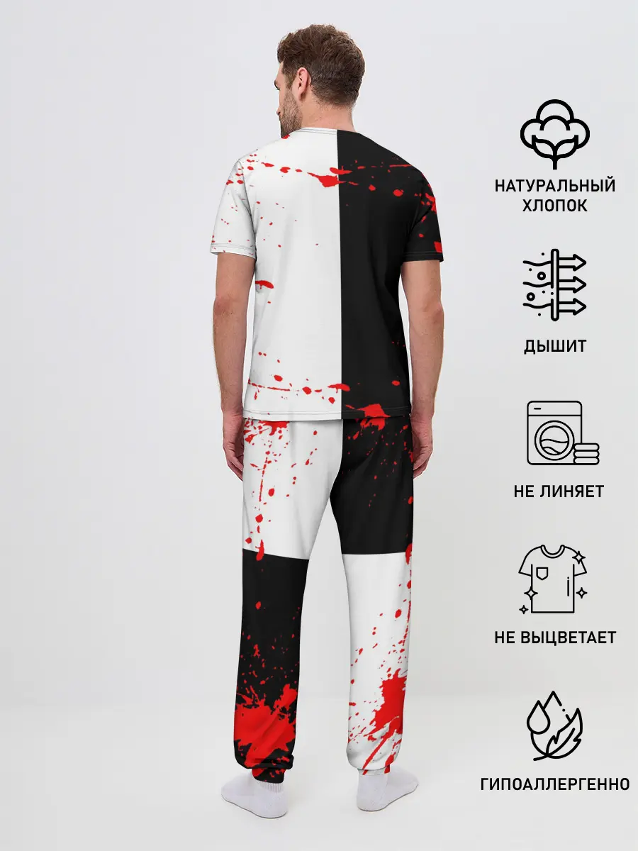 Мужская пижама с брюками / monokuma с молотком