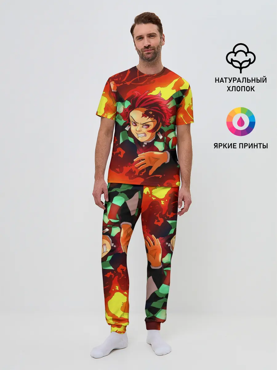 Мужская пижама с брюками / КЛИНОК РАССЕКАЮЩИЙ ДЕМОНОВ