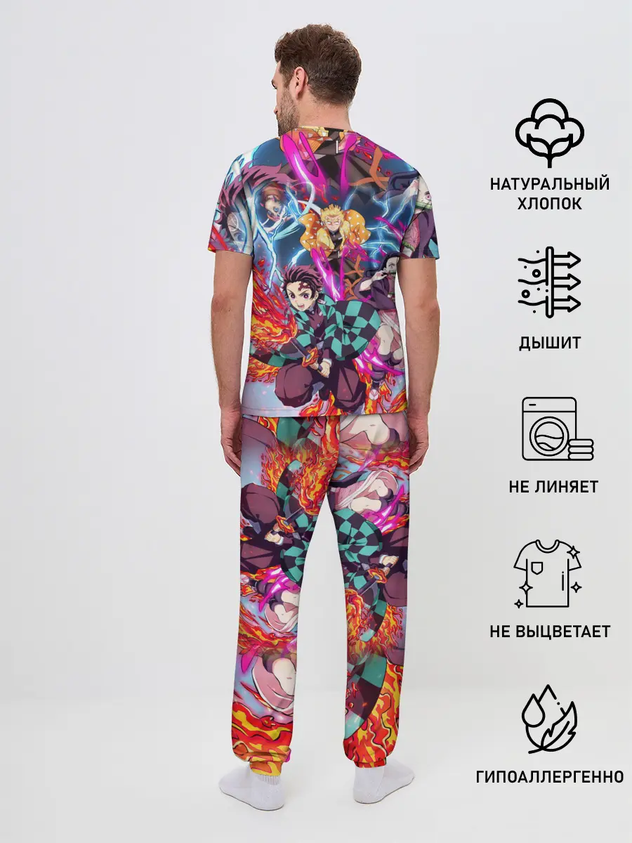 Мужская пижама с брюками / КЛИНОК РАССЕКАЮЩИЙ ДЕМОНОВ