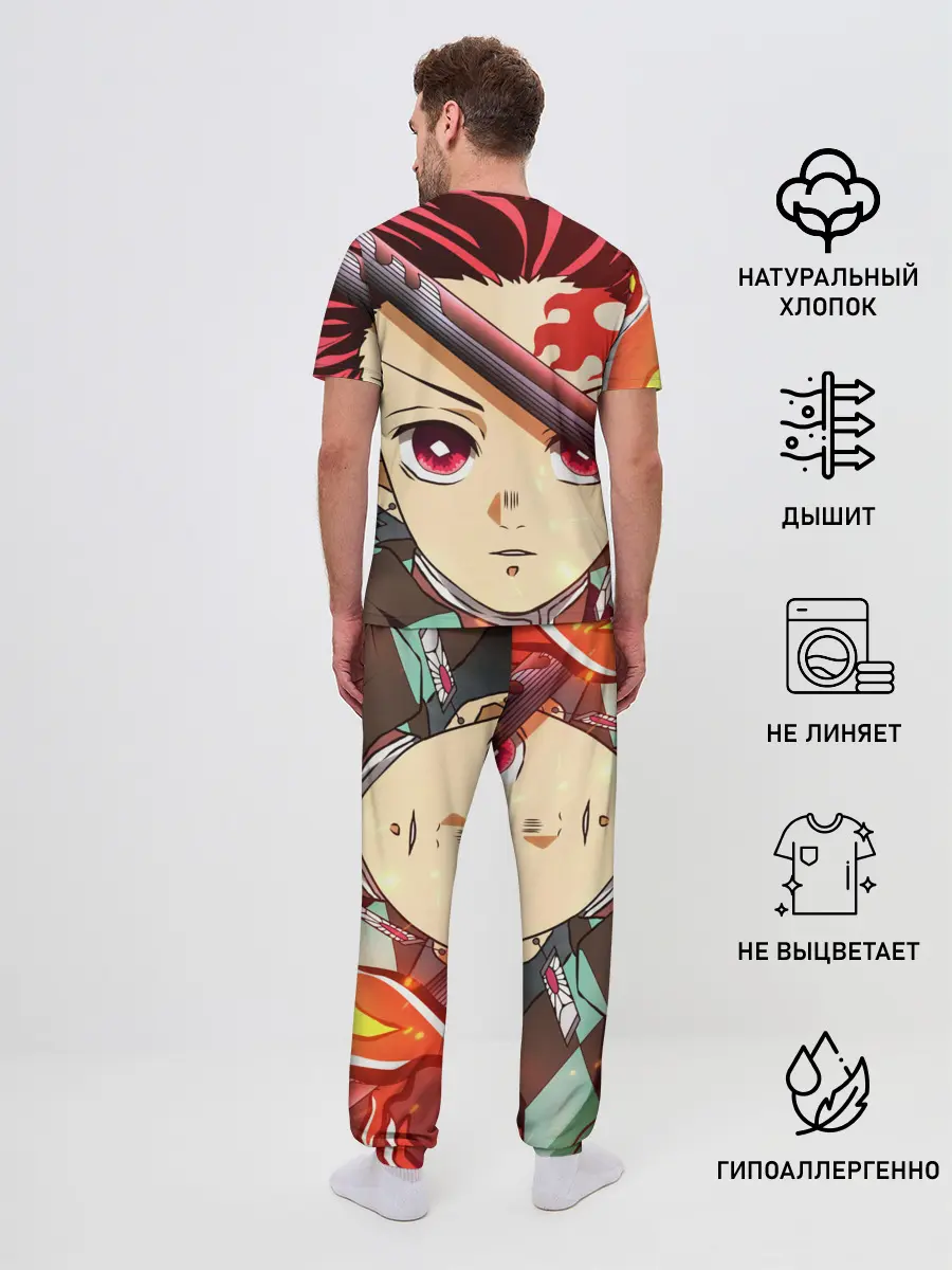 Мужская пижама с брюками / КЛИНОК РАССЕКАЮЩИЙ ДЕМОНОВ