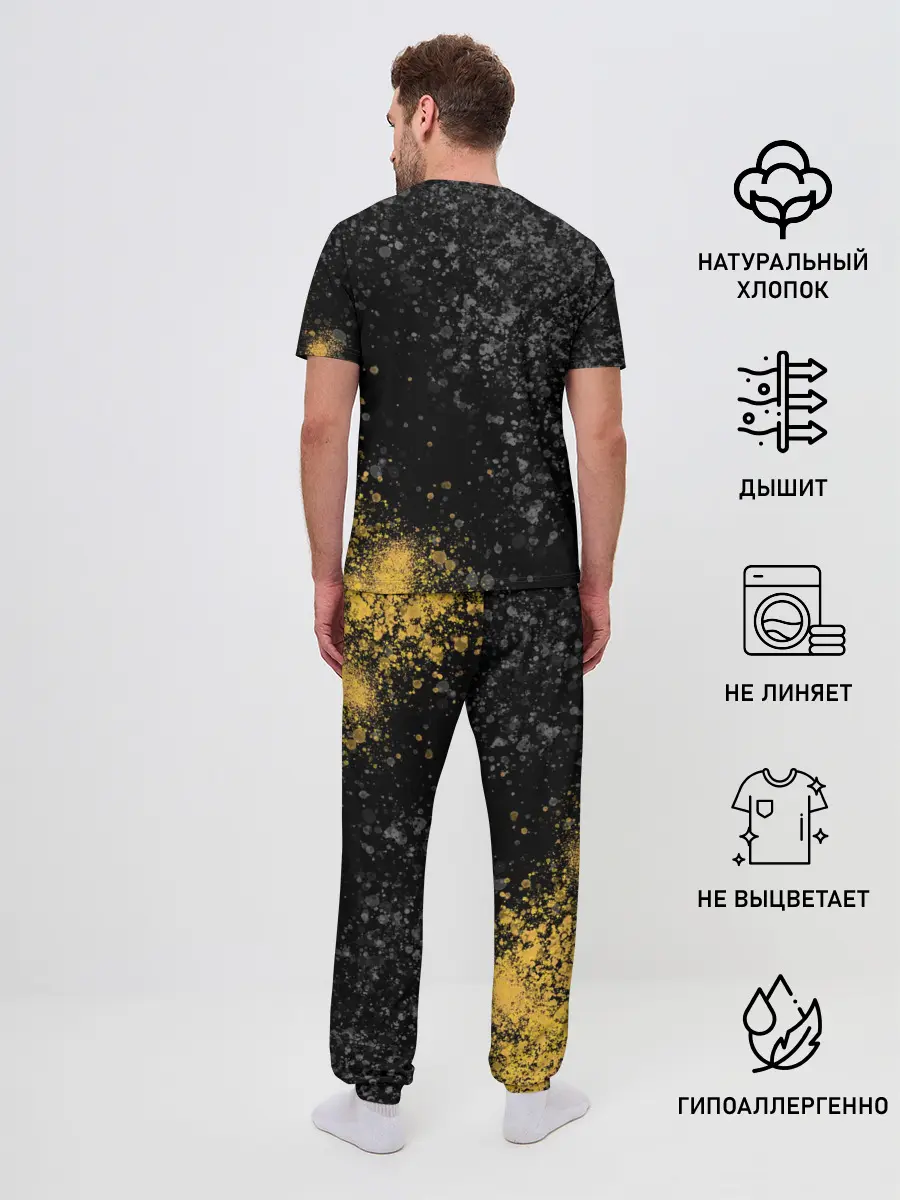 Мужская пижама с брюками / Renault | Брызги