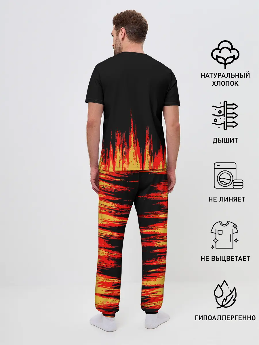 Мужская пижама с брюками / годзилла