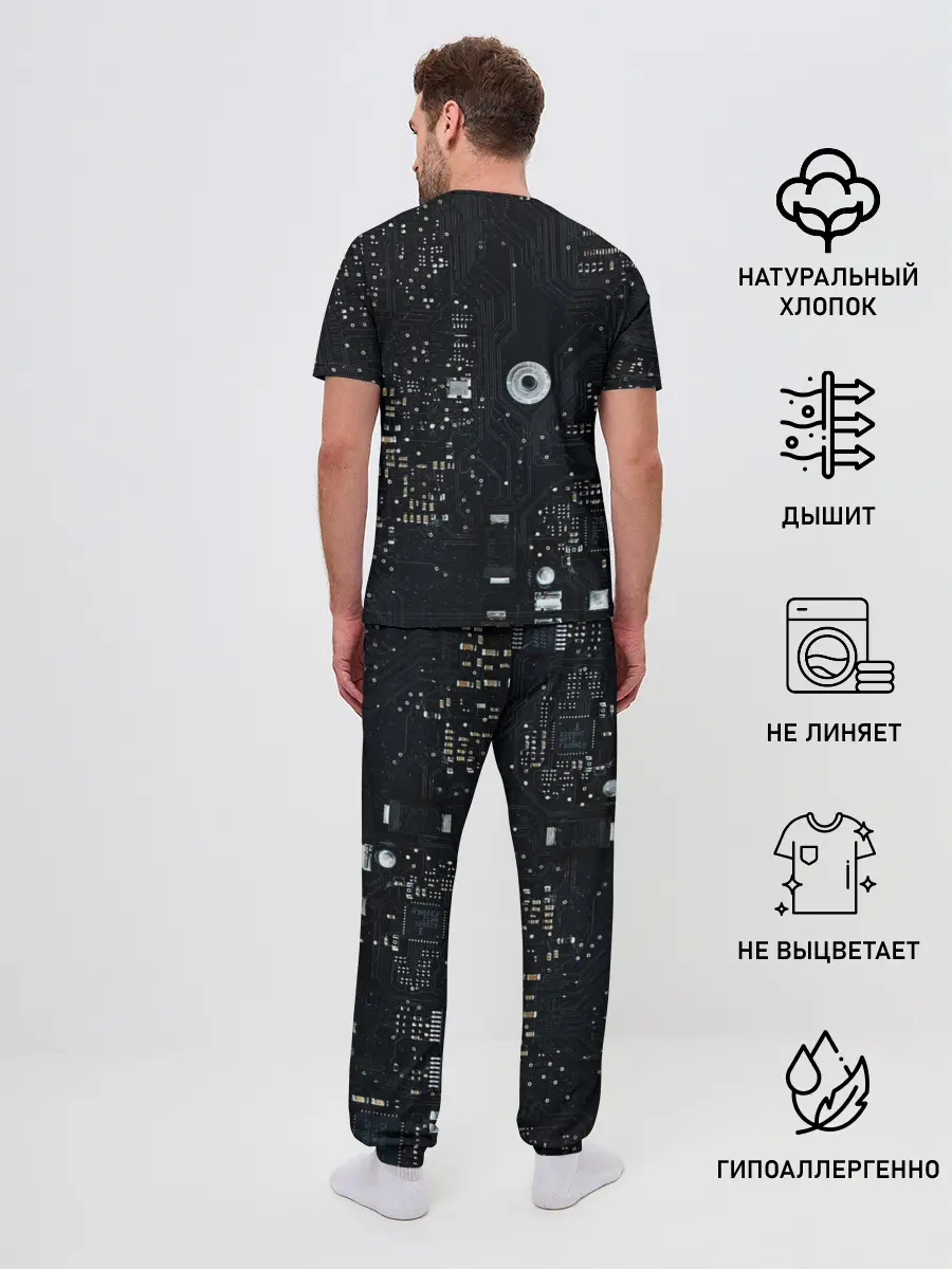 Мужская пижама с брюками / ИНФОРМАТИЗАЦИЯ