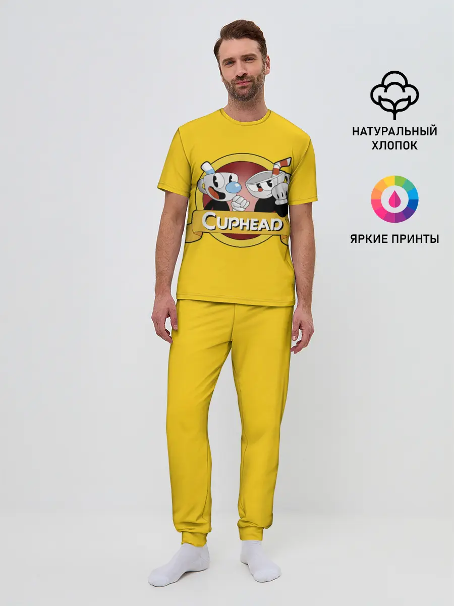 Мужская пижама с брюками / CUPHEAD / КАПХЕД.