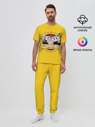 Мужская пижама с брюками / CUPHEAD / КАПХЕД.