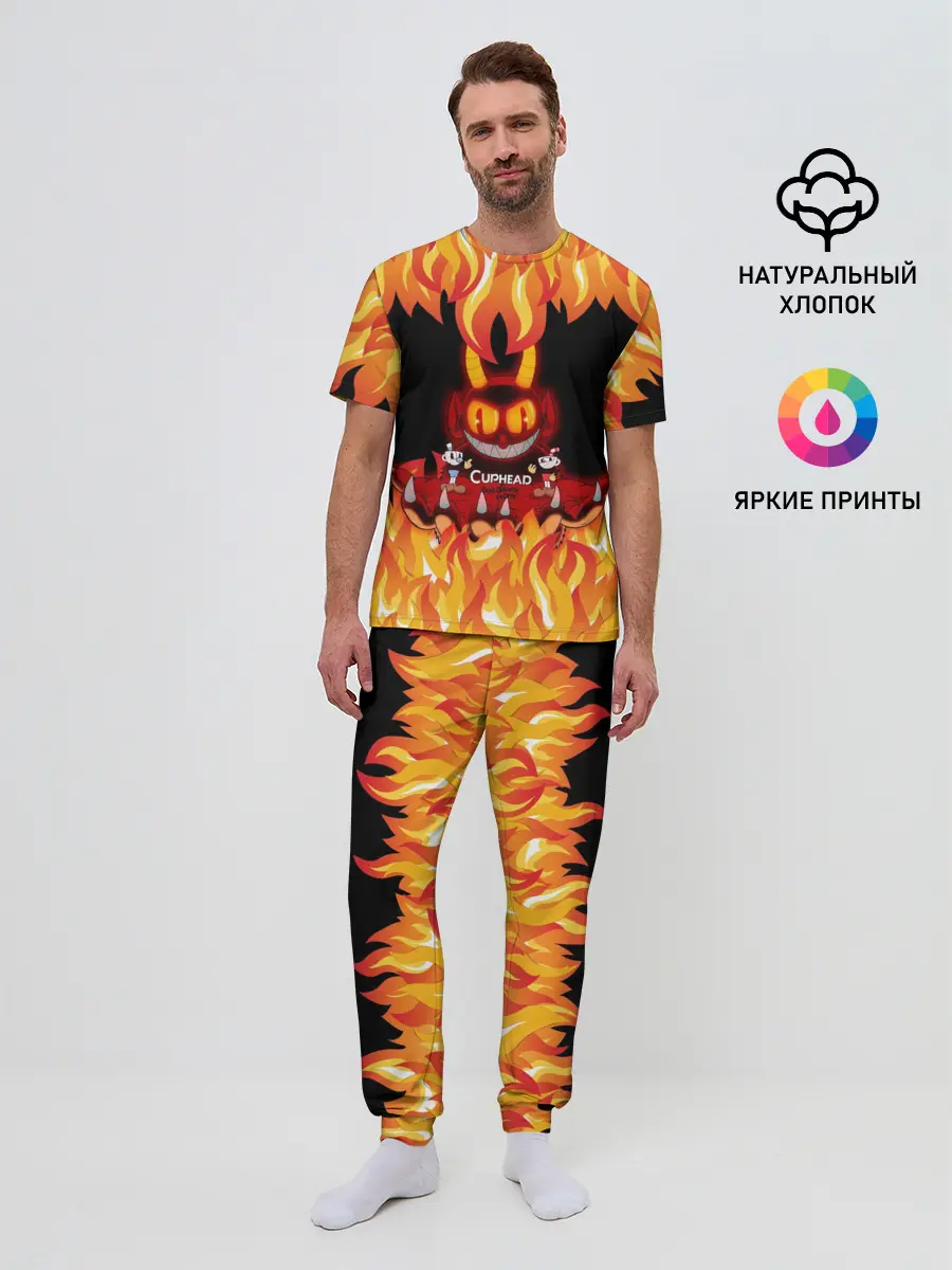 Мужская пижама с брюками / CUPHEAD | DEVIL