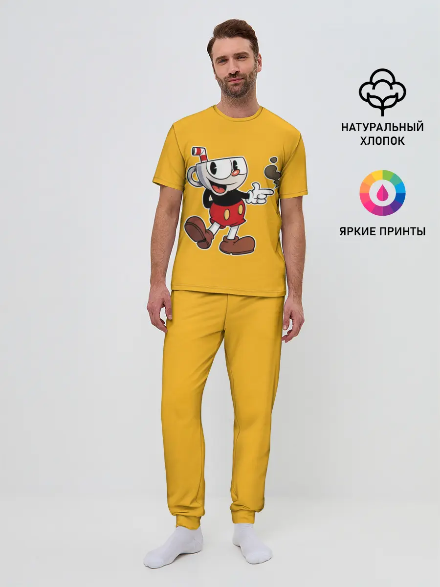 Мужская пижама с брюками / CUPHEAD | КАПХЕД