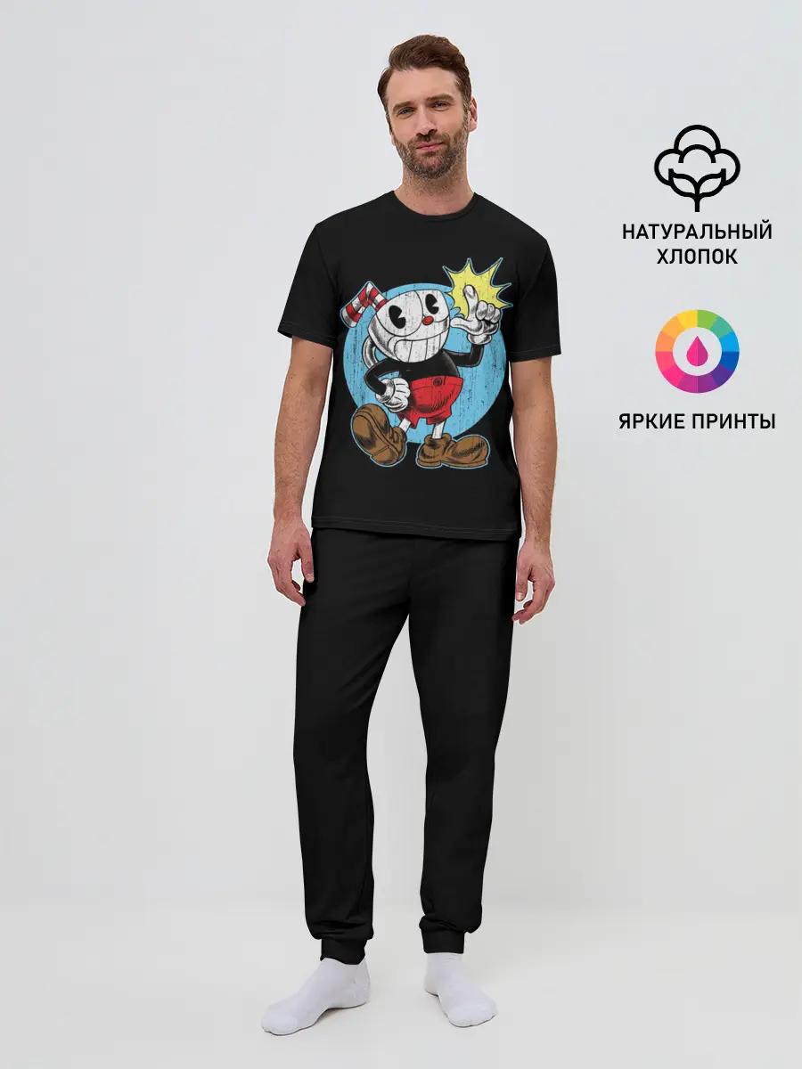 Мужская пижама с брюками / CUPHEAD | КАПХЕД