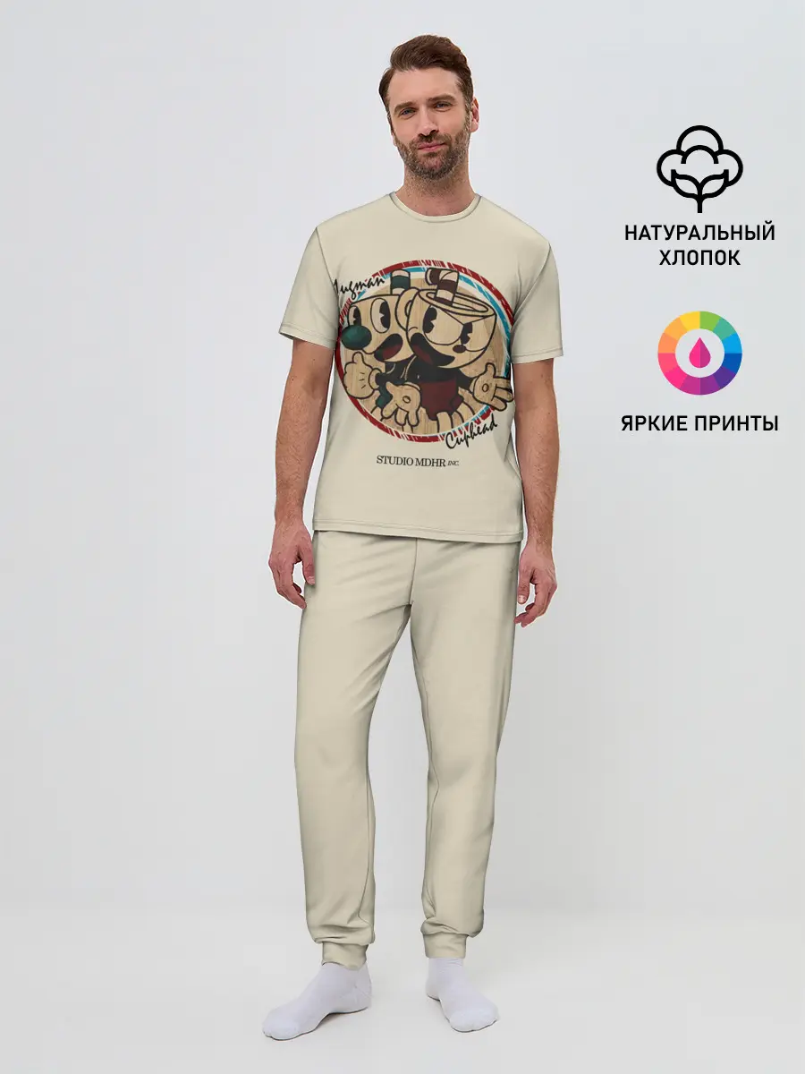 Мужская пижама с брюками / CUPHEAD