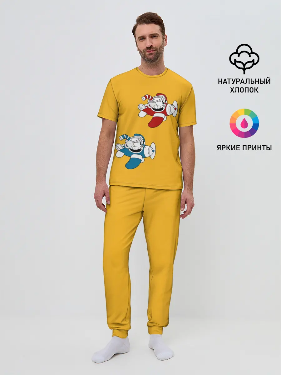 Мужская пижама с брюками / CUPHEAD