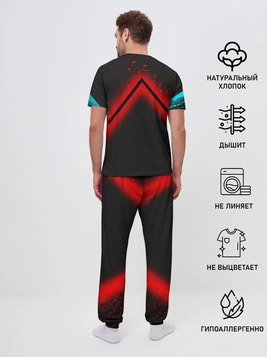 Мужская пижама с брюками / Кровавая линия3D