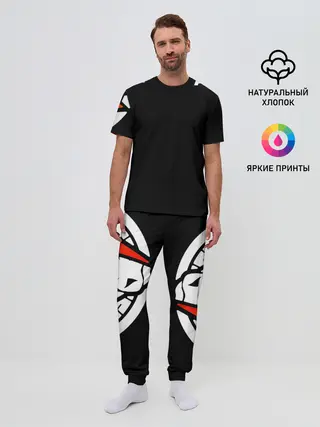 Мужская пижама с брюками / gg lightning orange