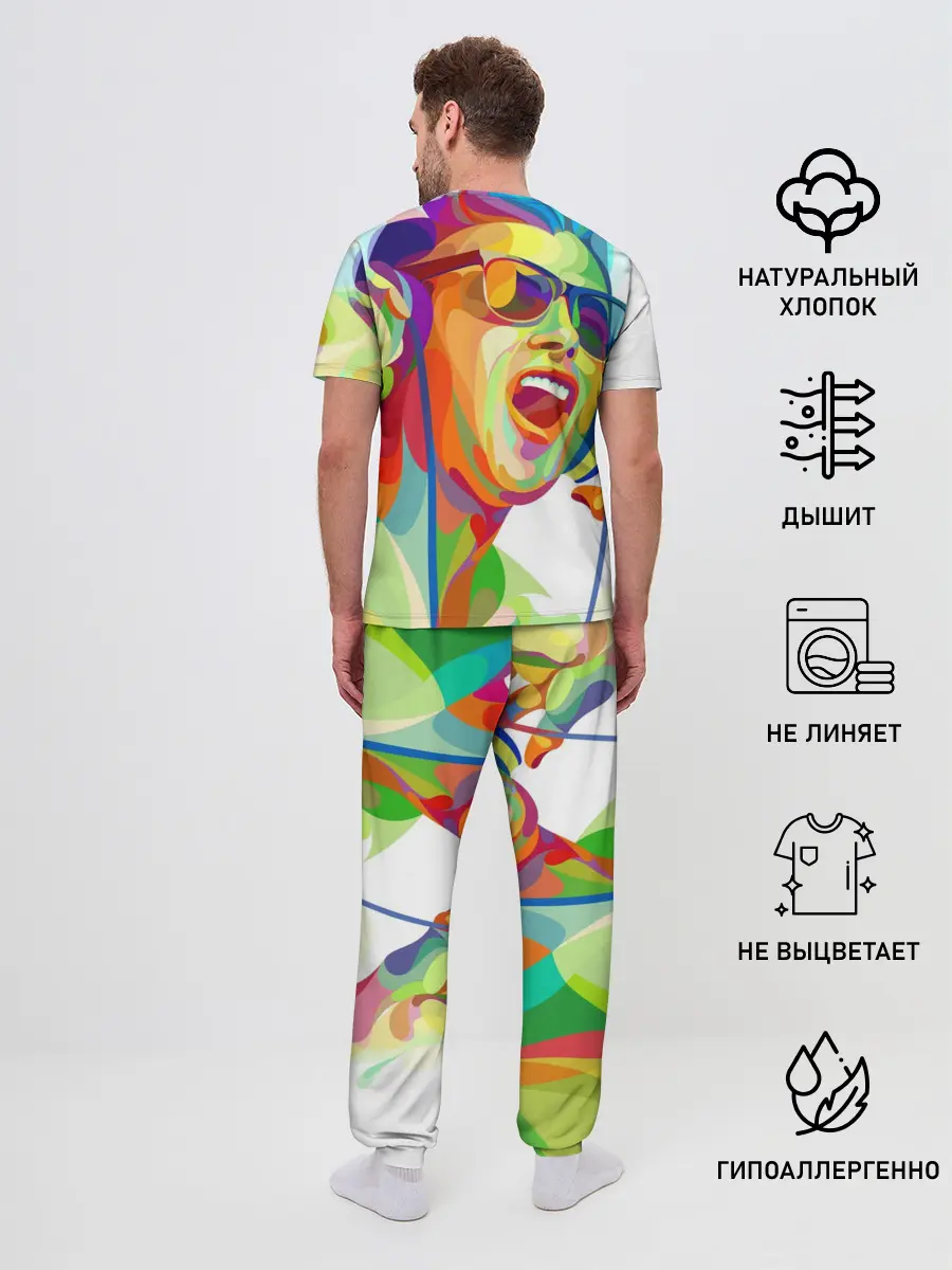 Мужская пижама с брюками / Слушаем Музыку