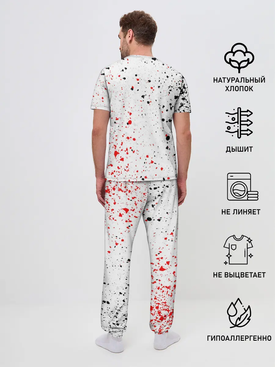 Мужская пижама с брюками / ОСТРЫЕ КОЗЫРЬКИ