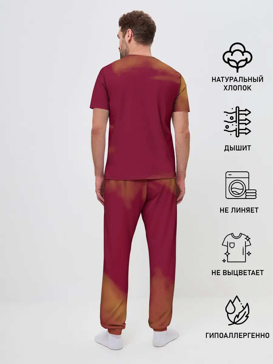 Мужская пижама с брюками / Танджиро и Незуко Камадо