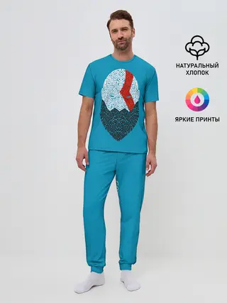 Мужская пижама с брюками / Бог войны