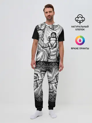 Мужская пижама с брюками / Манас Баатыр