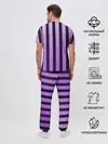 Мужская пижама с брюками / Полосатость