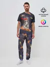 Мужская пижама с брюками / Котик в космосе