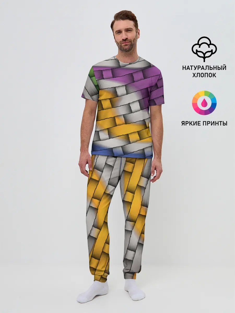 Мужская пижама с брюками / АБСТРАКТ