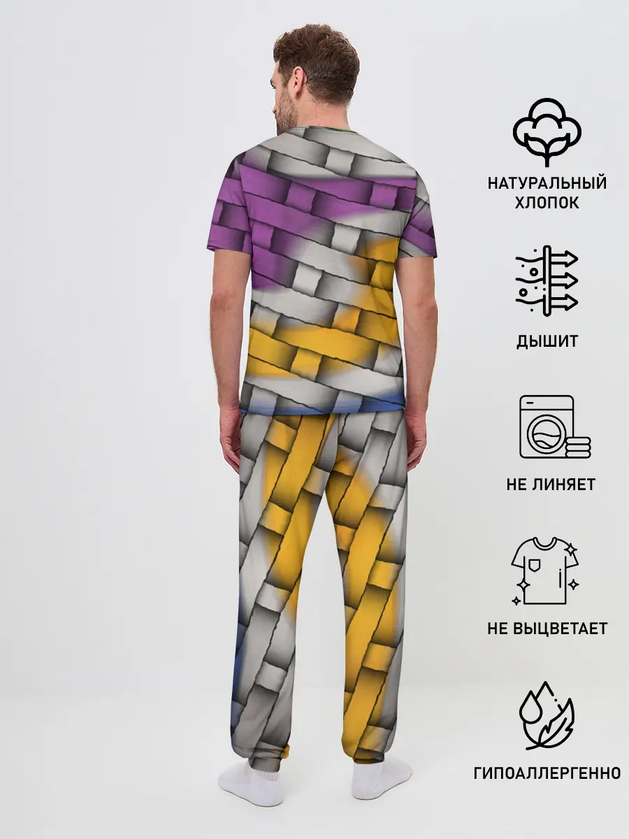 Мужская пижама с брюками / АБСТРАКТ