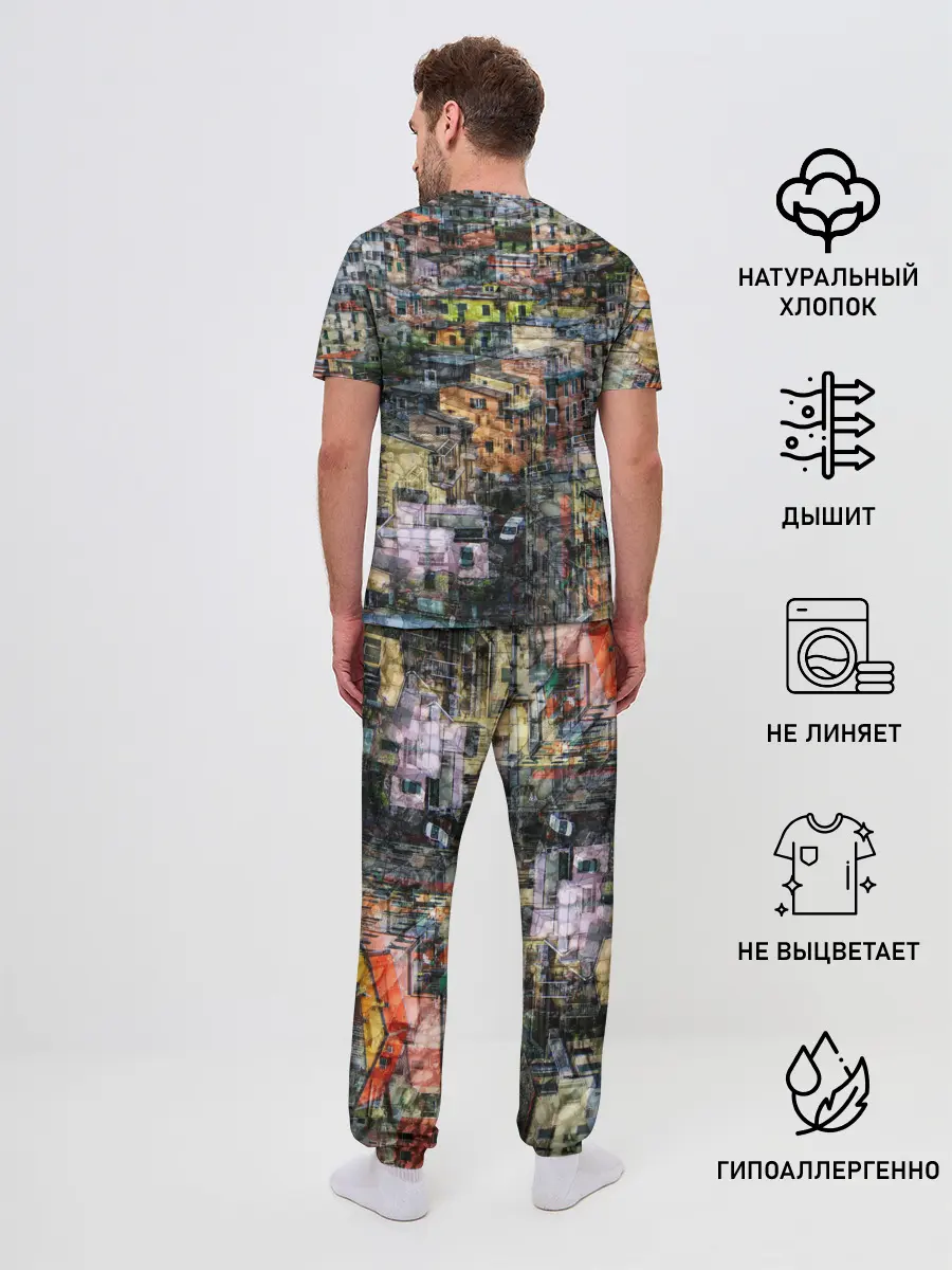 Мужская пижама с брюками / ГОРОДОК