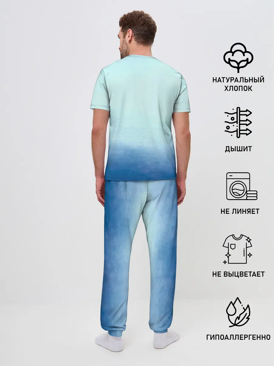 Мужская пижама с брюками / Гию Томиока Kimetsu no Yaiba