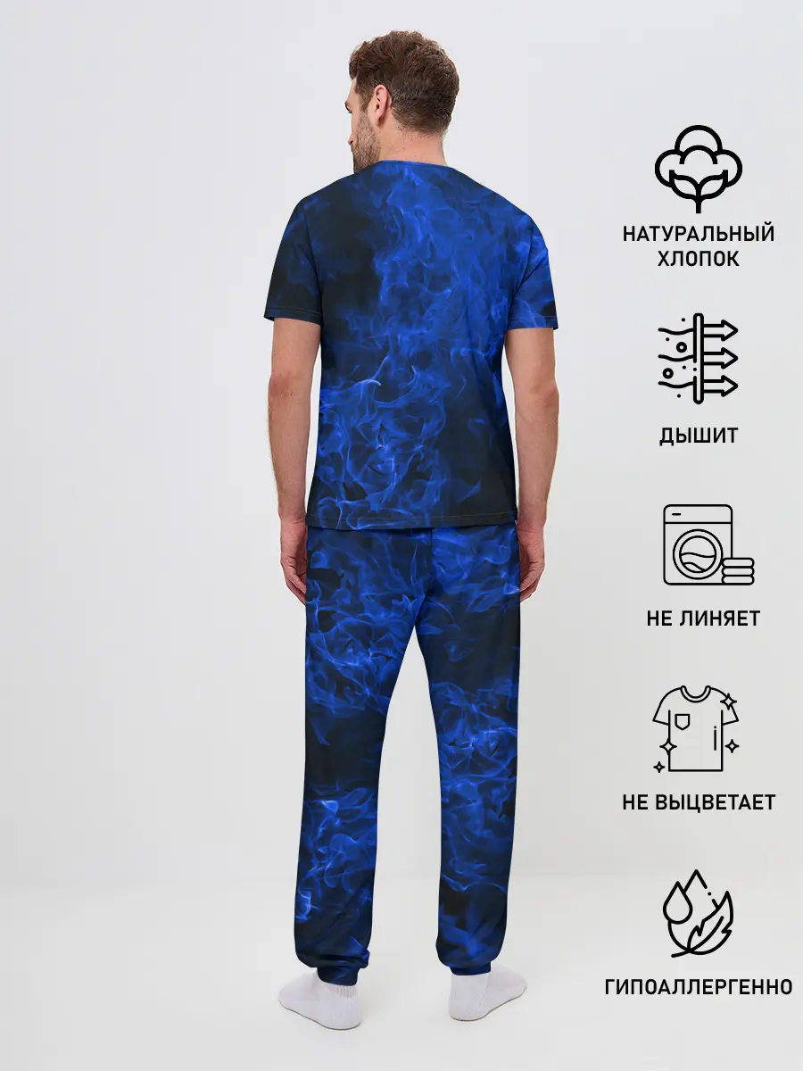 Мужская пижама с брюками / Blue Fire