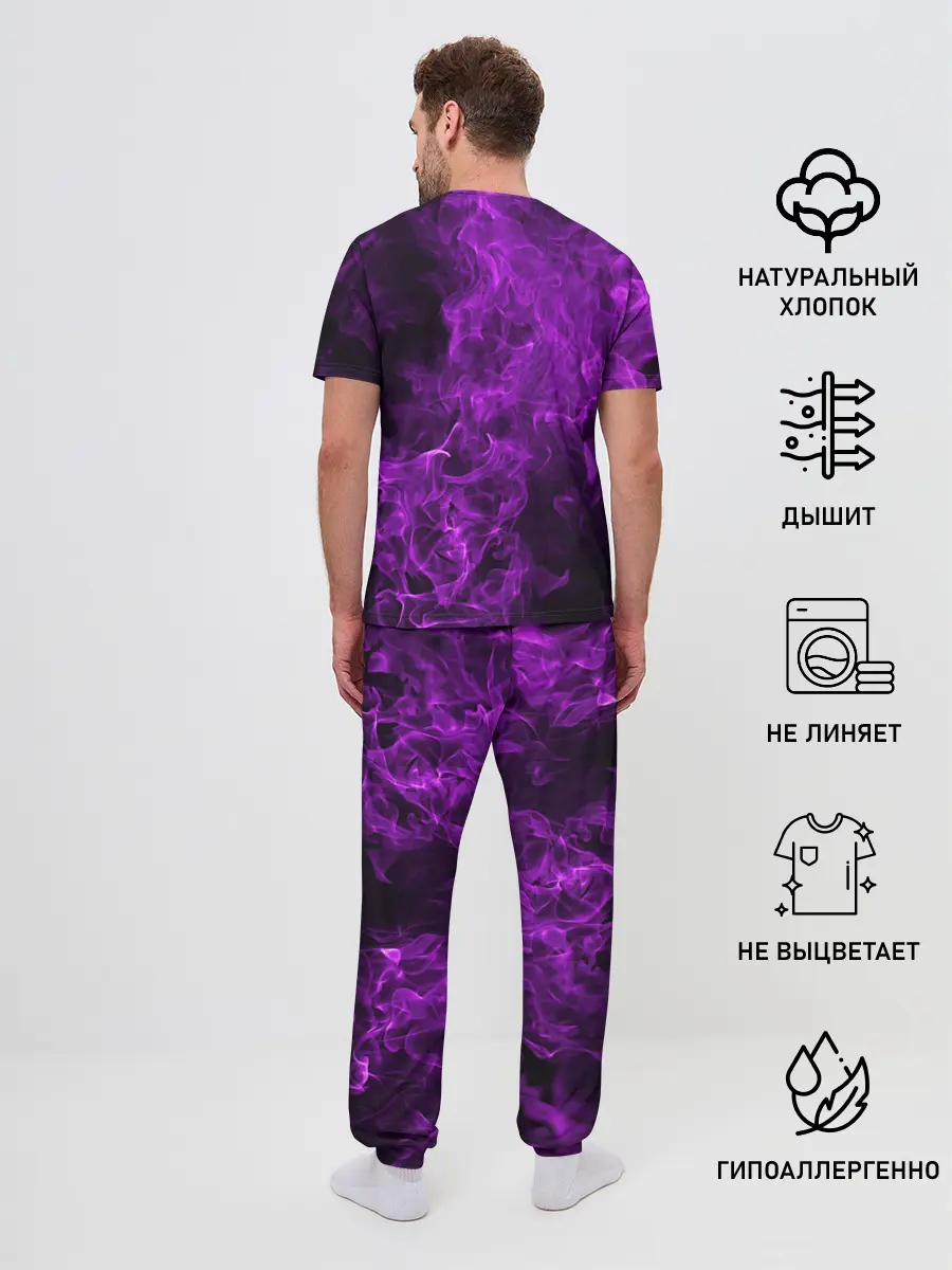 Мужская пижама с брюками / Violet Fire