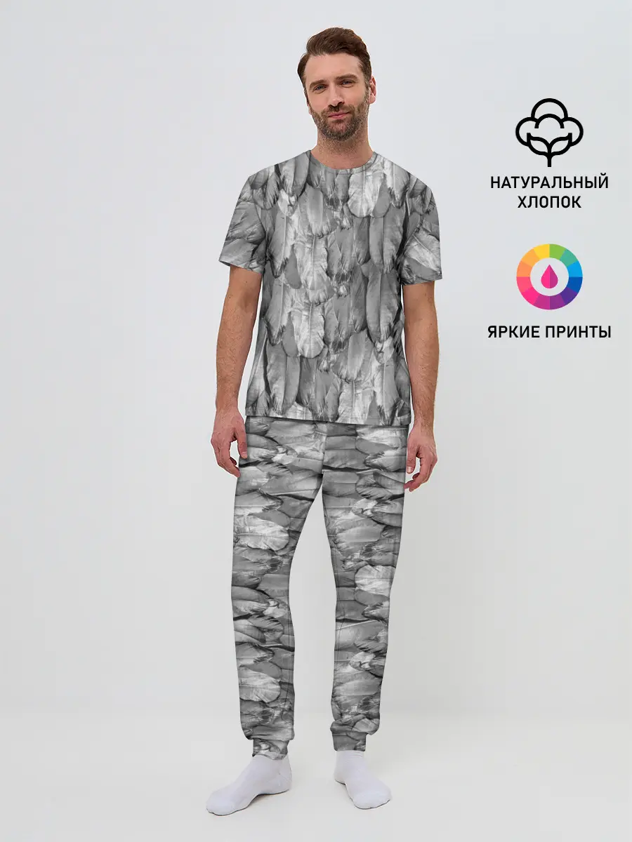 Мужская пижама с брюками / White Raven