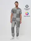 Мужская пижама с брюками / Denim Patchwork