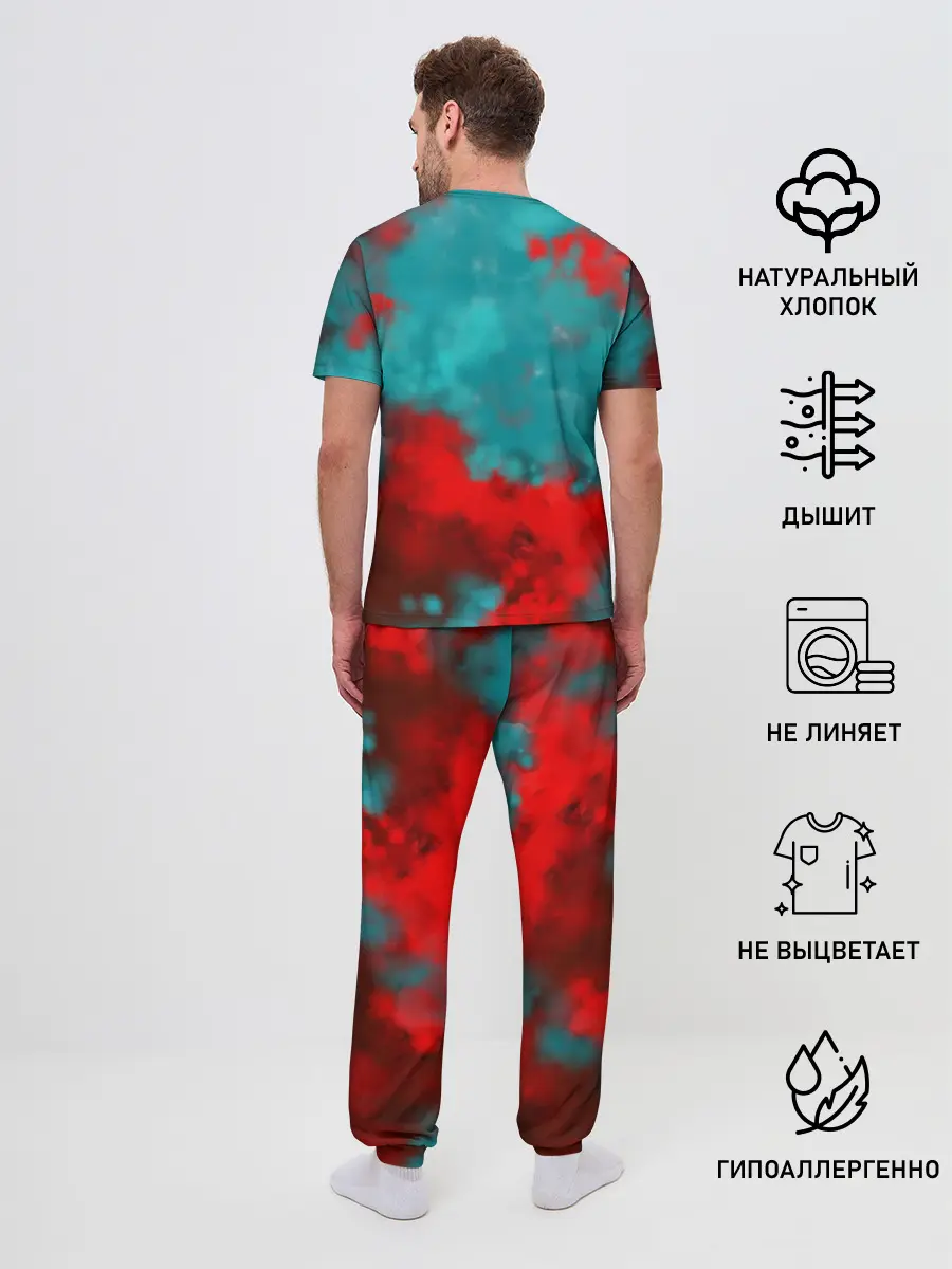 Мужская пижама с брюками / Сиреноголовый и Лошадь монстры