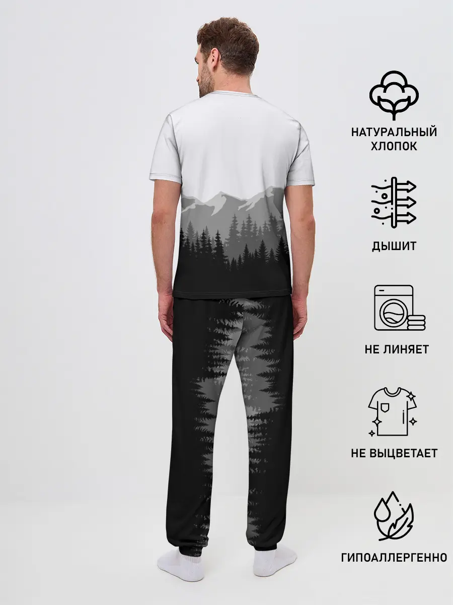 Мужская пижама с брюками / SIREN HEAD | DARK FOREST