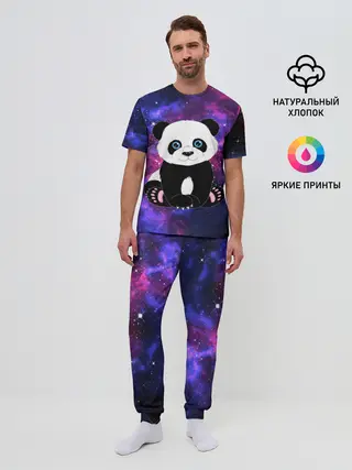 Мужская пижама с брюками / Space Panda