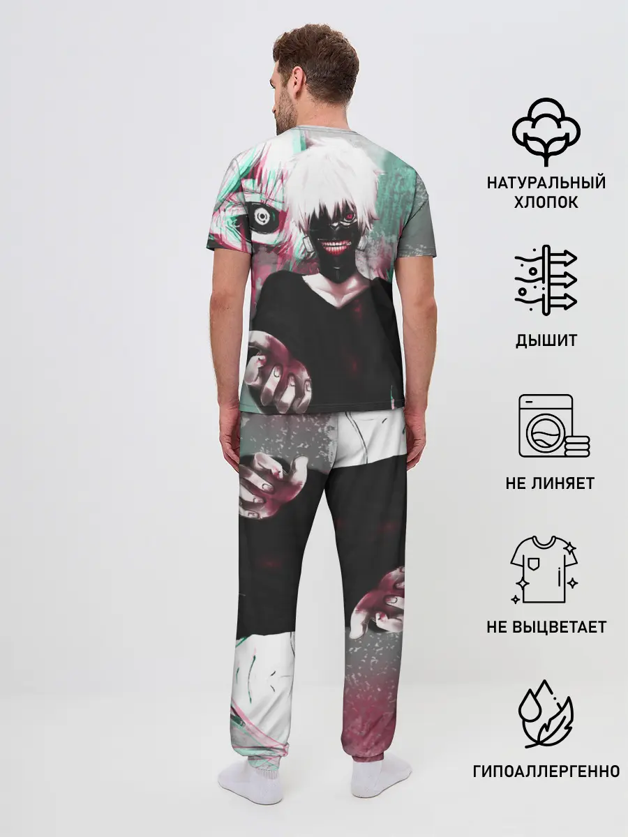 Мужская пижама с брюками / Полугуль Канеки