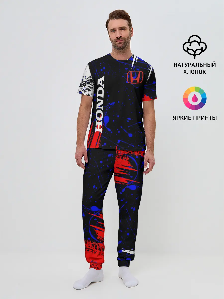 Мужская пижама с брюками / HONDA.