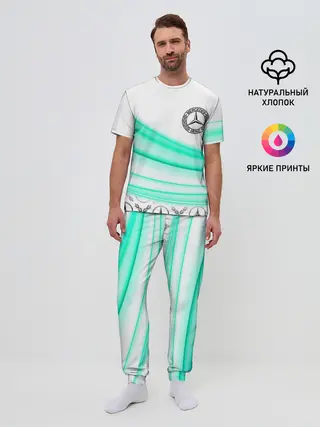 Мужская пижама с брюками / МЕРСЕДЕС АКВА / AQUA