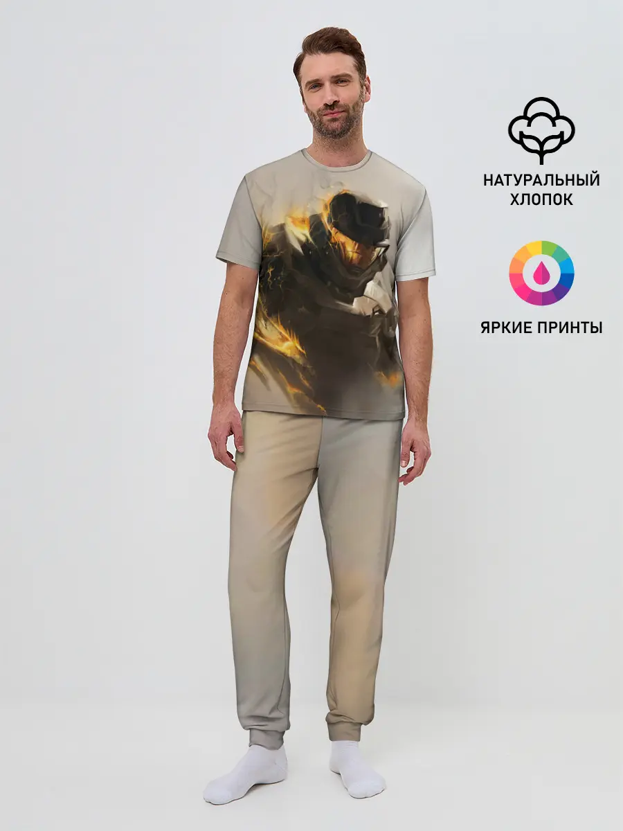 Мужская пижама с брюками / Spartan in hell | Halo