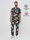 Мужская пижама с брюками / Космос