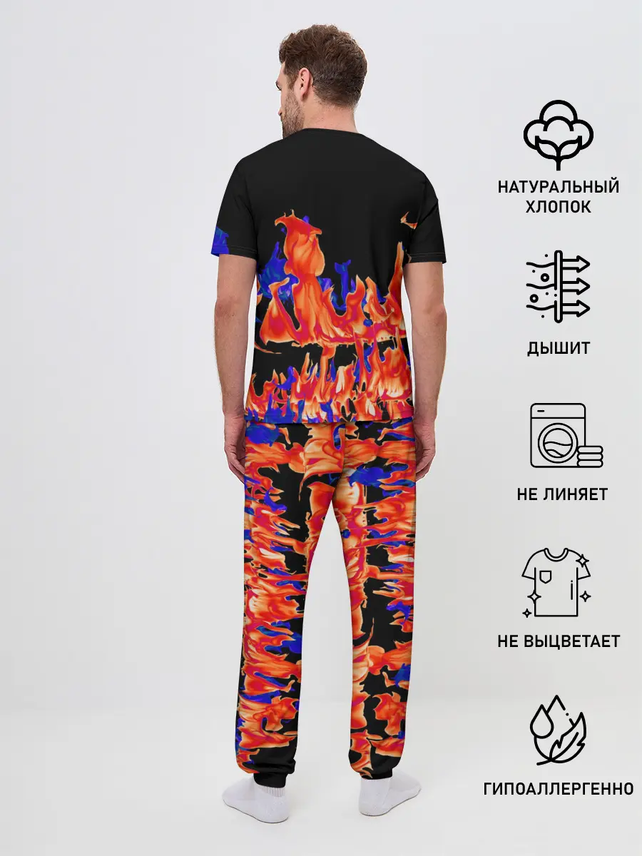 Мужская пижама с брюками / Огненный Дракон