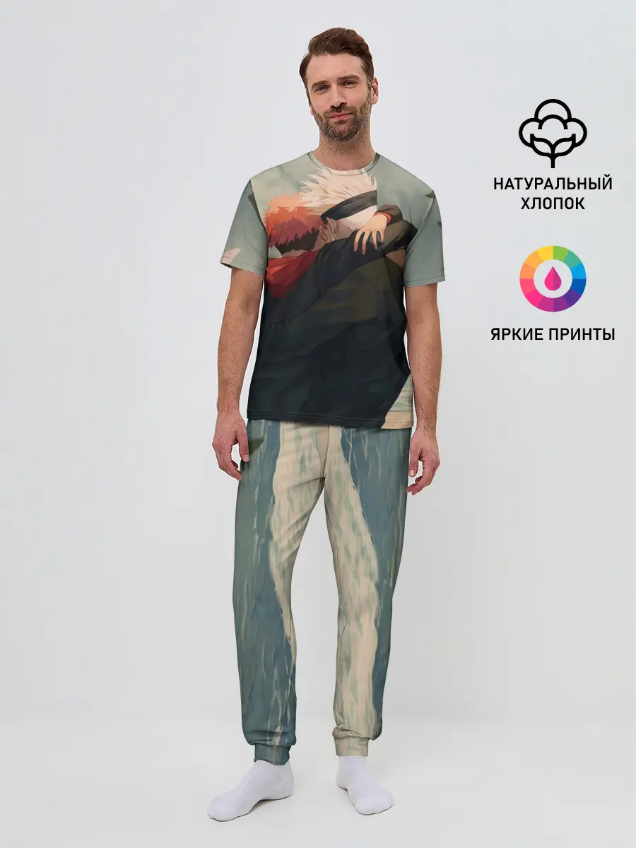 Мужская пижама с брюками / Hug | Jujutsu kai