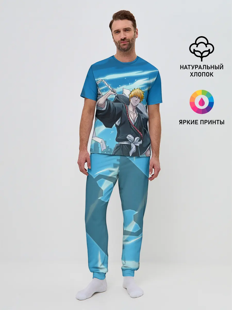 Мужская пижама с брюками / Bleach-Ichigo