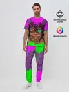 Мужская пижама с брюками / 3D Neon Monkey