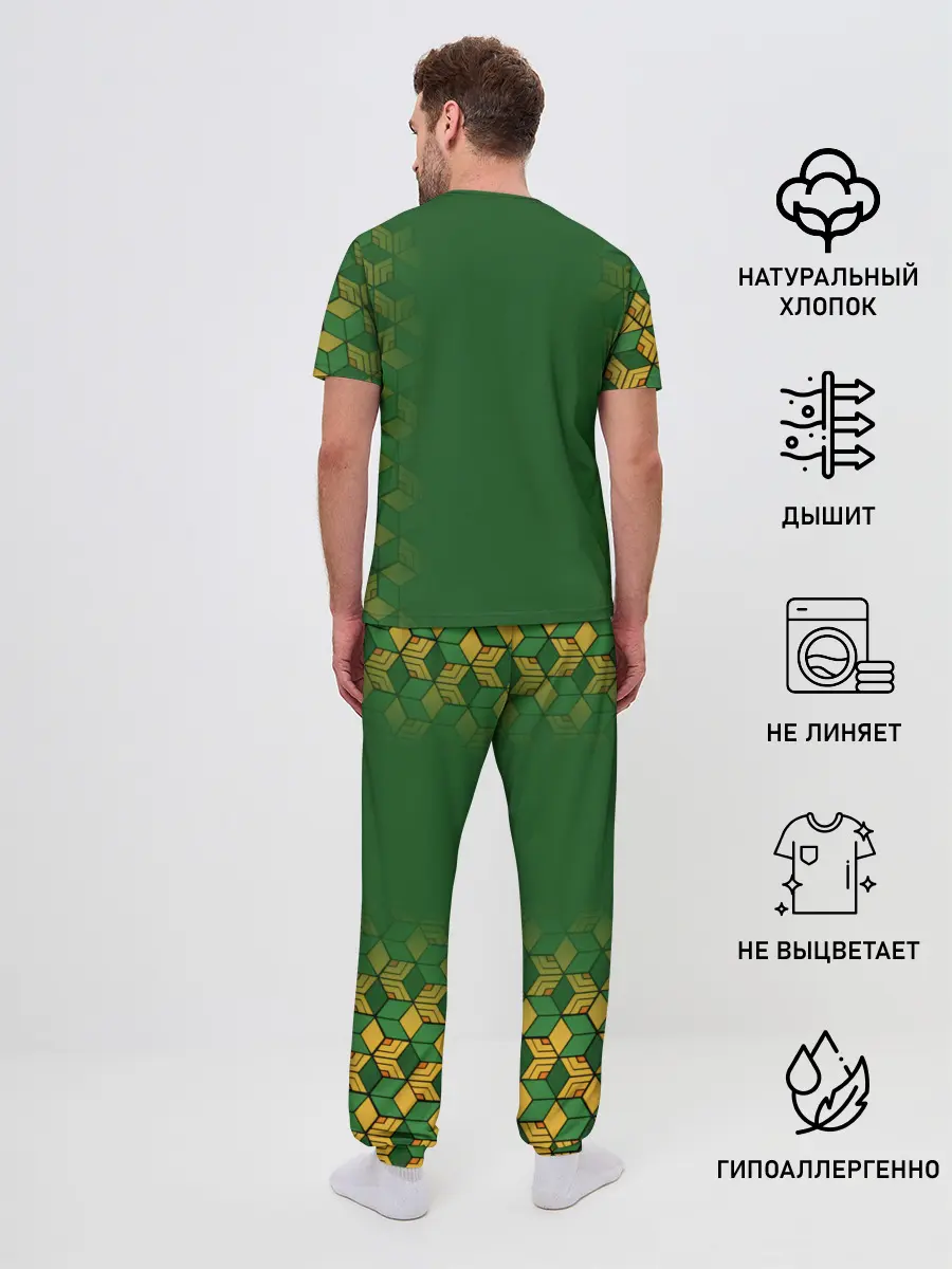 Мужская пижама с брюками / Гию Томиока Kimetsu no Yaiba