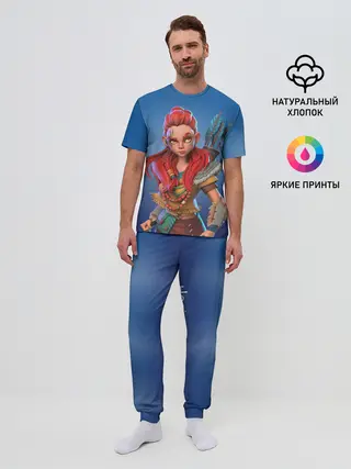 Мужская пижама с брюками / Мульт Элой