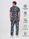 Мужская пижама с брюками / Мультяшные планеты
