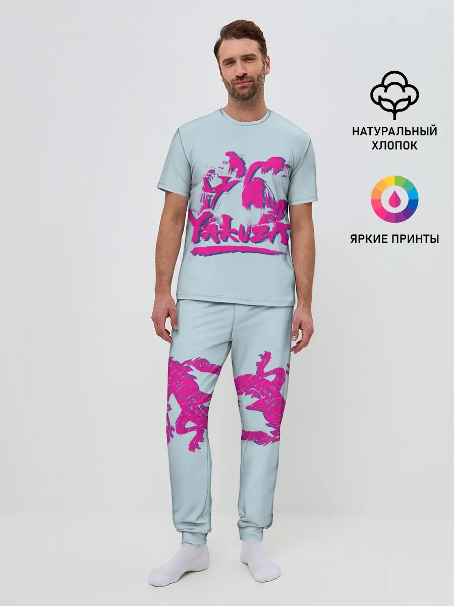 Мужская пижама с брюками / Yakuza Dragon