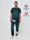 Мужская пижама с брюками / 3D luxury metal