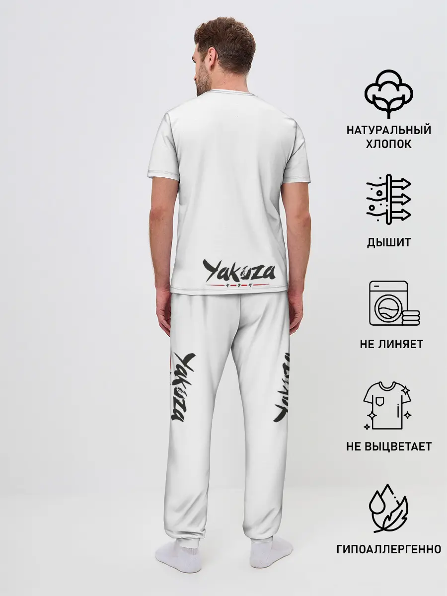 Мужская пижама с брюками / Yakuza Karaoke