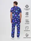 Мужская пижама с брюками / Космический микс